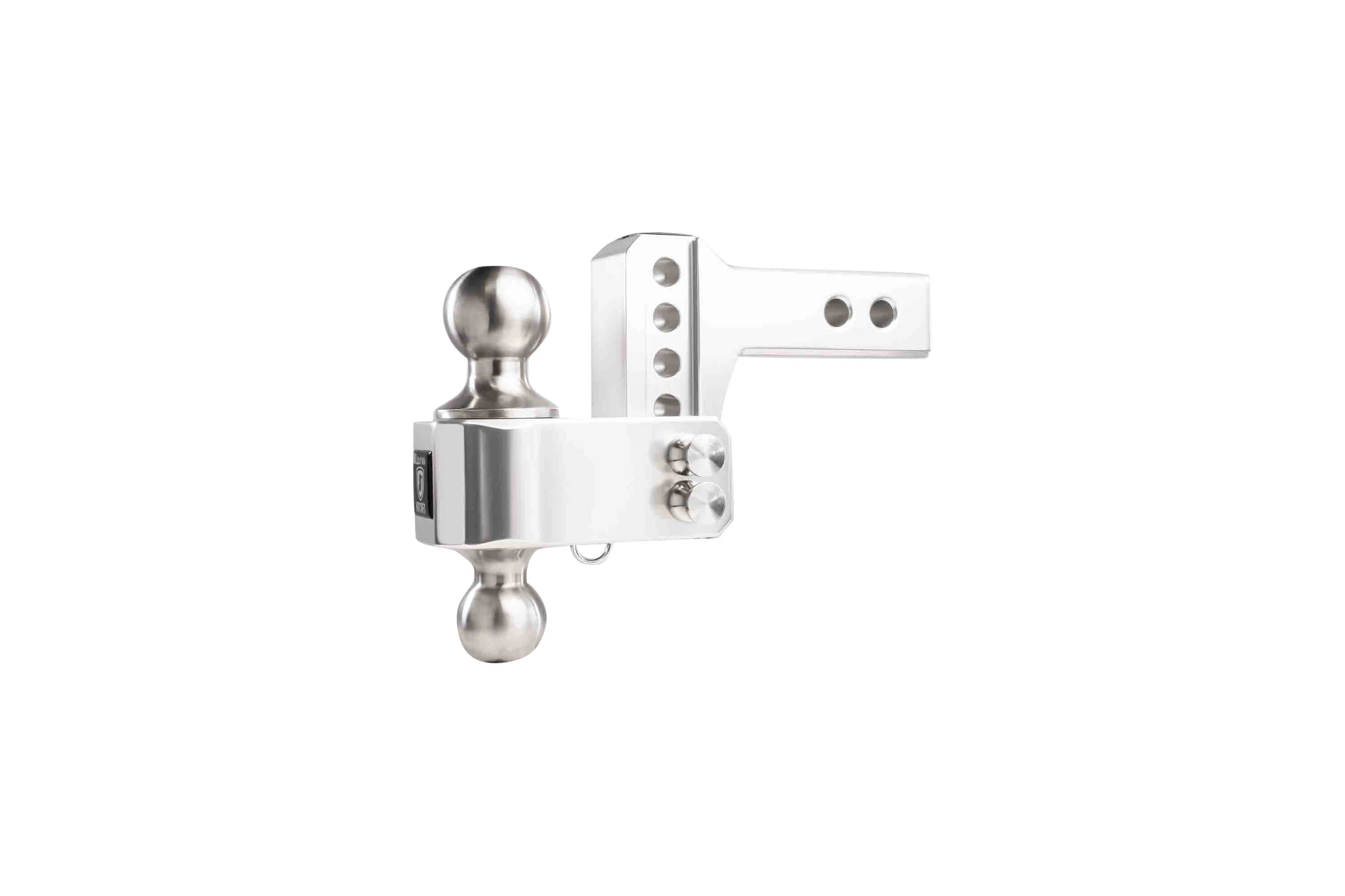 2.0" Aluminum Medium Duty Hitch 2" Drop/Rise w/ Stainless Steel Dual Ball - Image 9