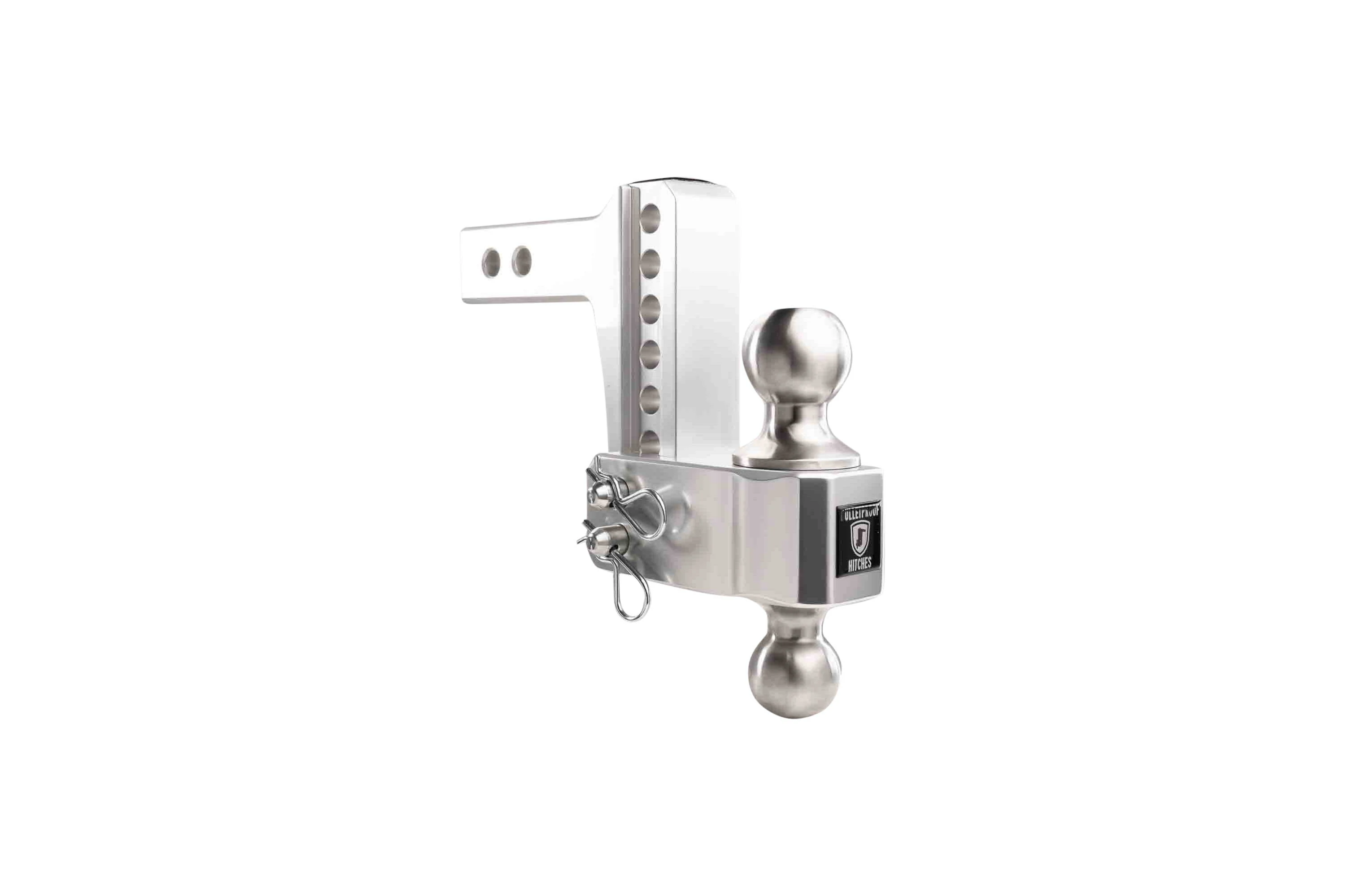 2.0" Aluminum Medium Duty 4" Drop/Rise Hitch w/ Stainless Steel Dual Ball - Image 35