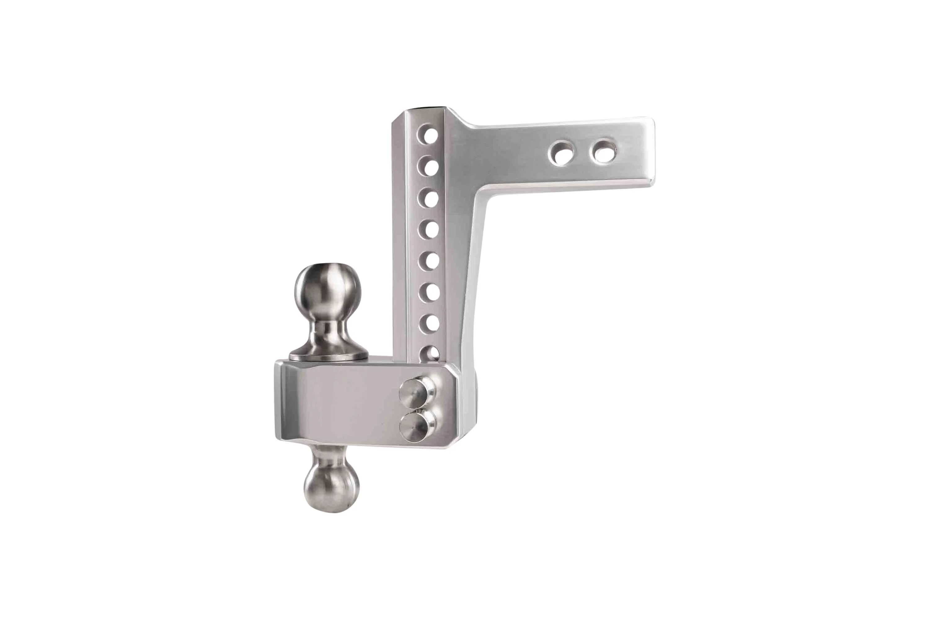 2.0" Aluminum Medium Duty Hitch 6" Drop/Rise w/ Stainless Steel Dual Ball - Image 14