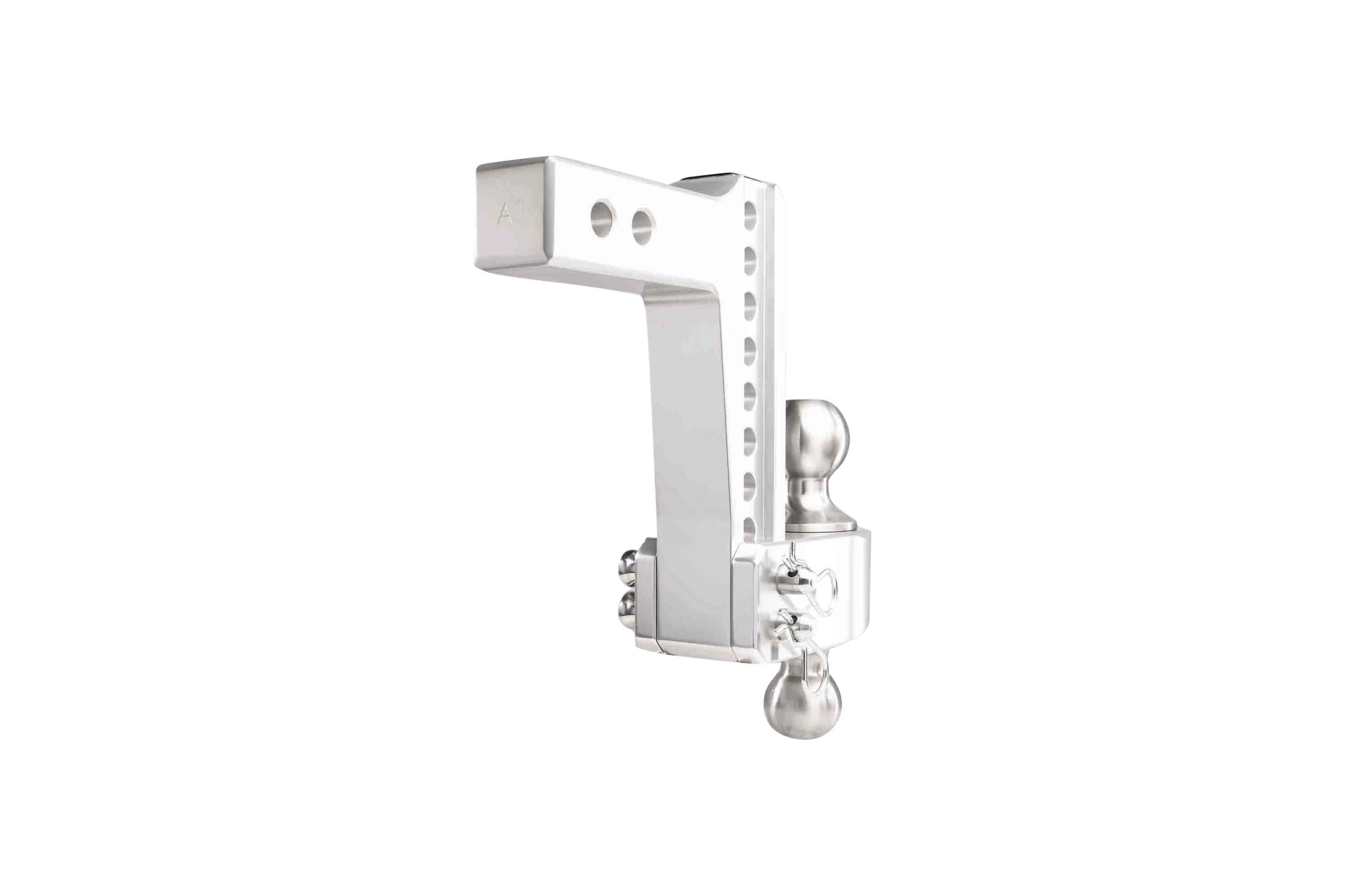 2.0" Aluminum Medium Duty Hitch 6" Drop/Rise w/ Stainless Steel Dual Ball - Image 25