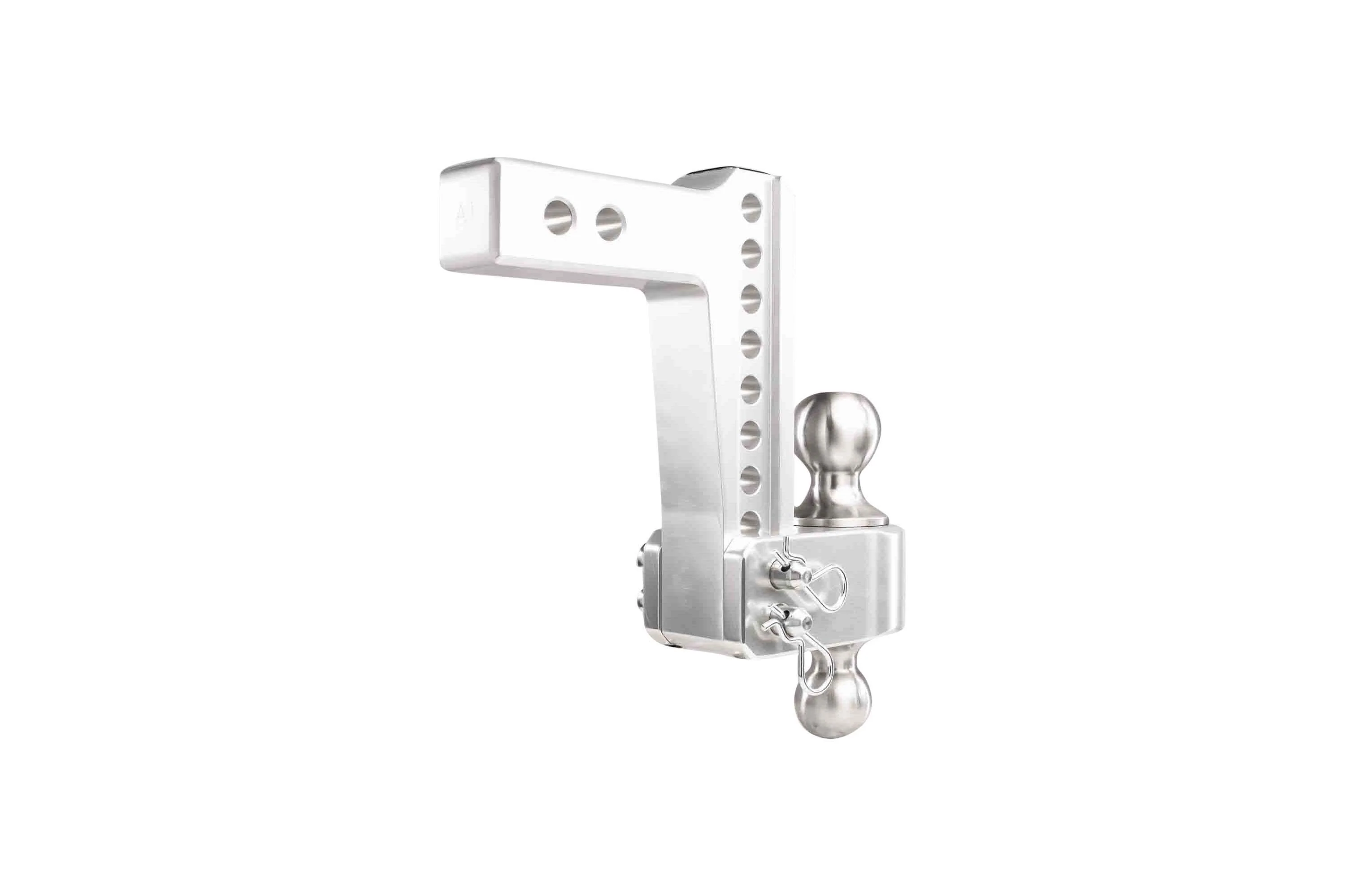 2.0" Aluminum Medium Duty Hitch 6" Drop/Rise w/ Stainless Steel Dual Ball - Image 26