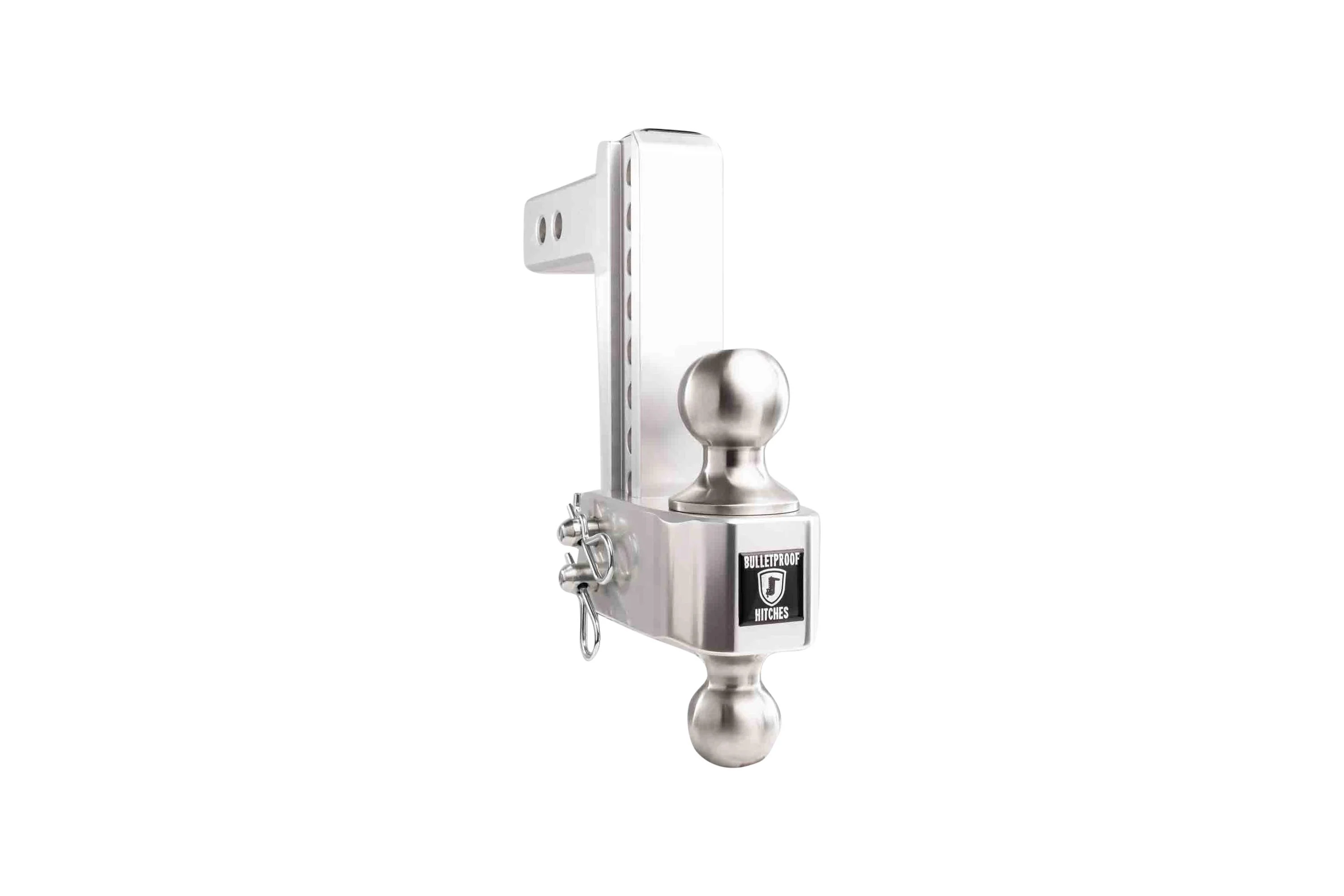 2.0" Aluminum Medium Duty Hitch 6" Drop/Rise w/ Stainless Steel Dual Ball - Image 37