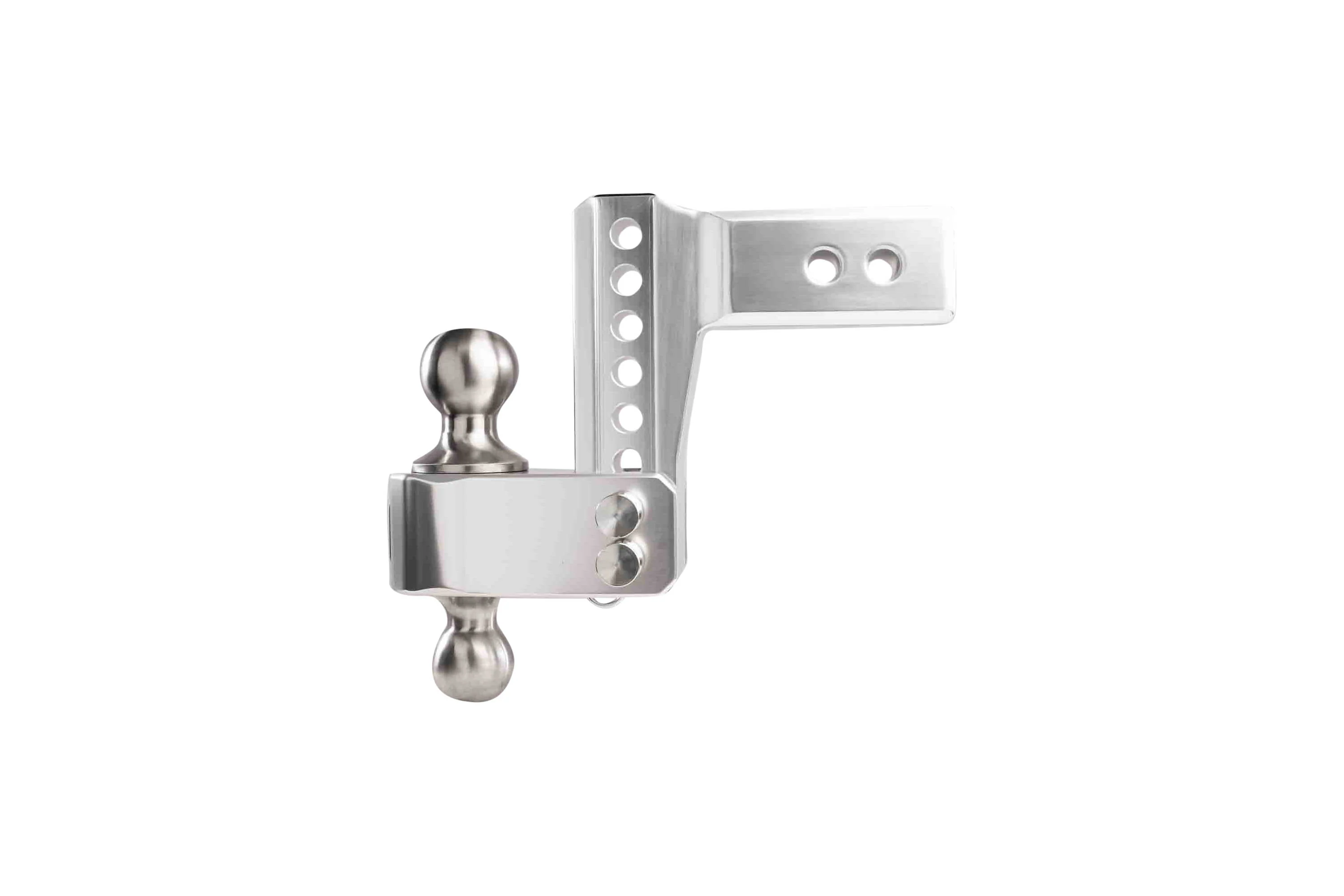 2.5" Aluminum Medium Duty Hitch 4" Drop/Rise w/ Stainless Steel Dual Ball - Image 13
