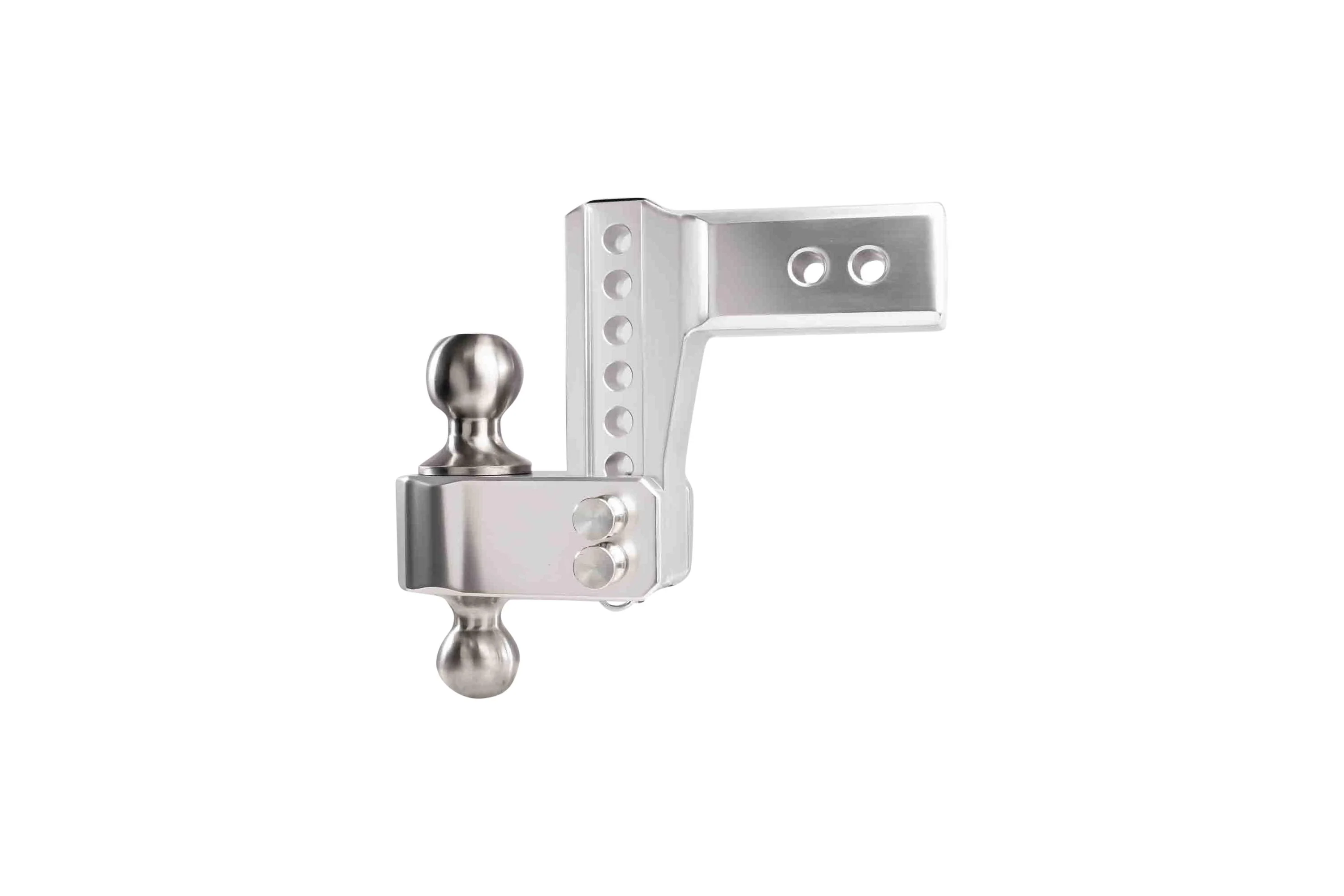 2.5" Aluminum Medium Duty Hitch 4" Drop/Rise w/ Stainless Steel Dual Ball - Image 14