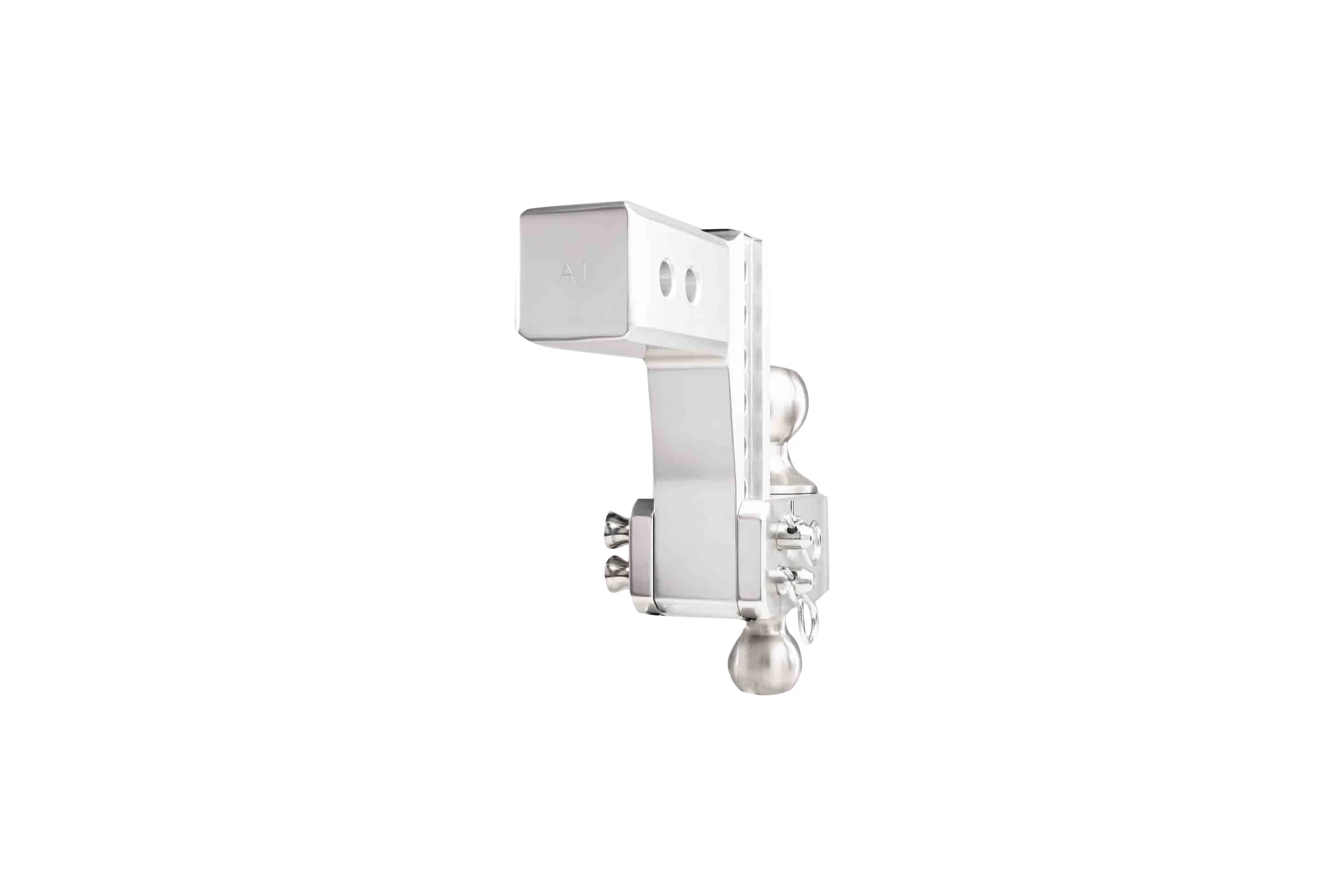 2.5" Aluminum Medium Duty Hitch 4" Drop/Rise w/ Stainless Steel Dual Ball - Image 24