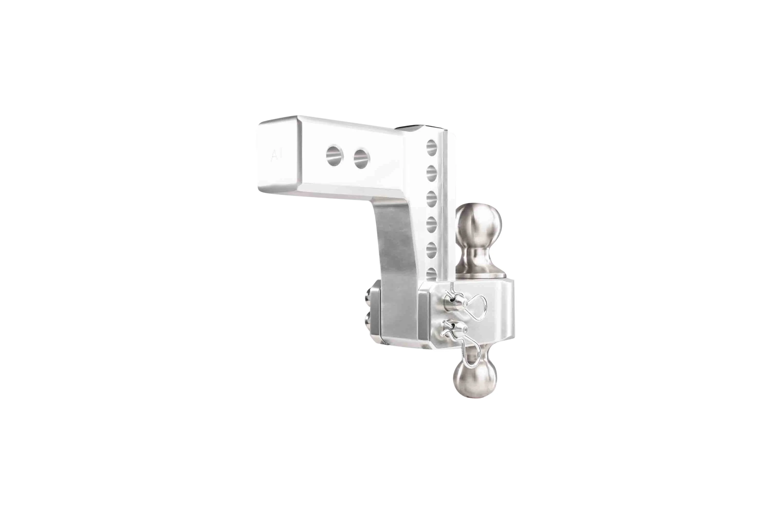 2.5" Aluminum Medium Duty Hitch 4" Drop/Rise w/ Stainless Steel Dual Ball - Image 26