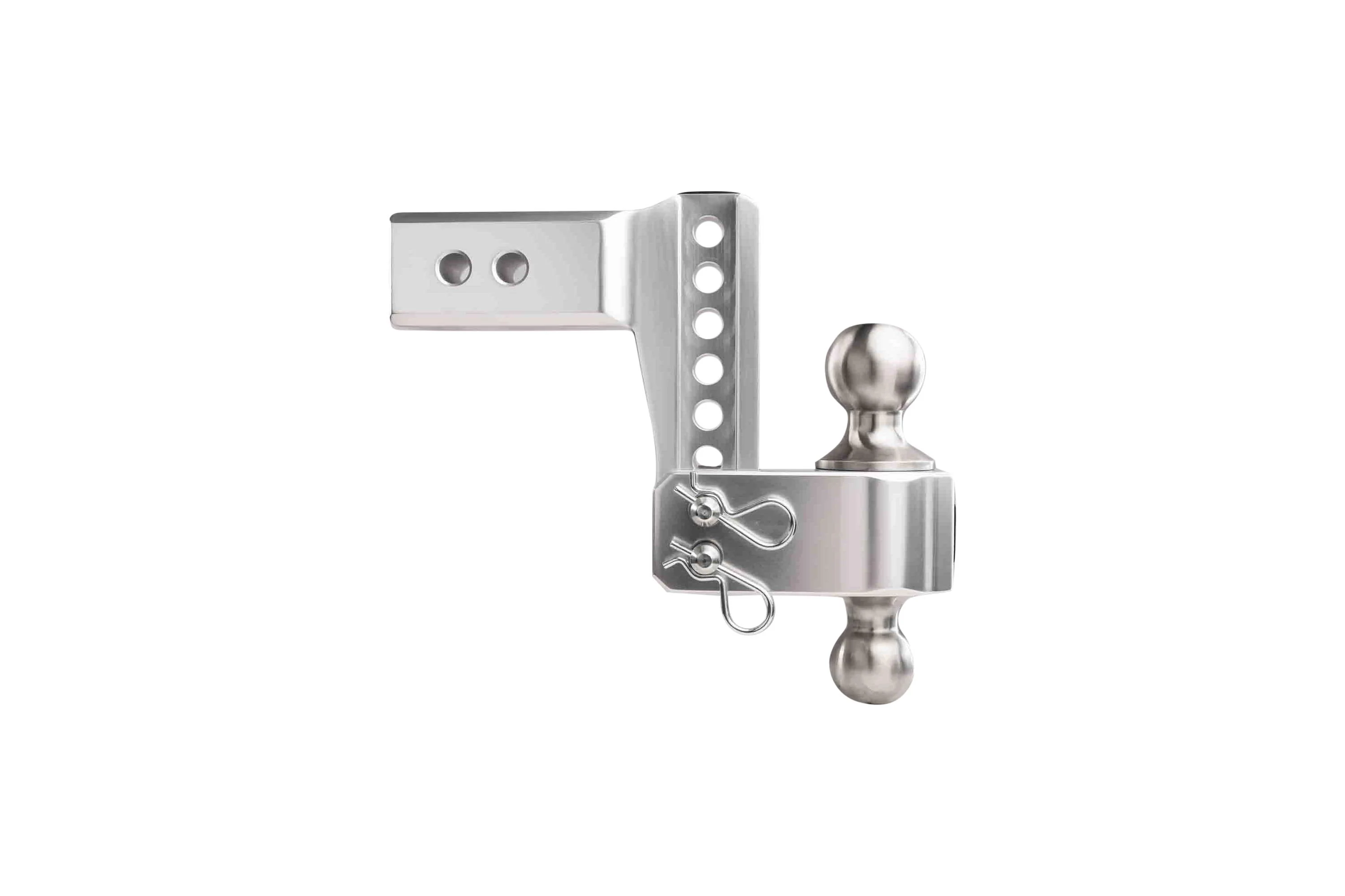 2.5" Aluminum Medium Duty Hitch 4" Drop/Rise w/ Stainless Steel Dual Ball - Image 31