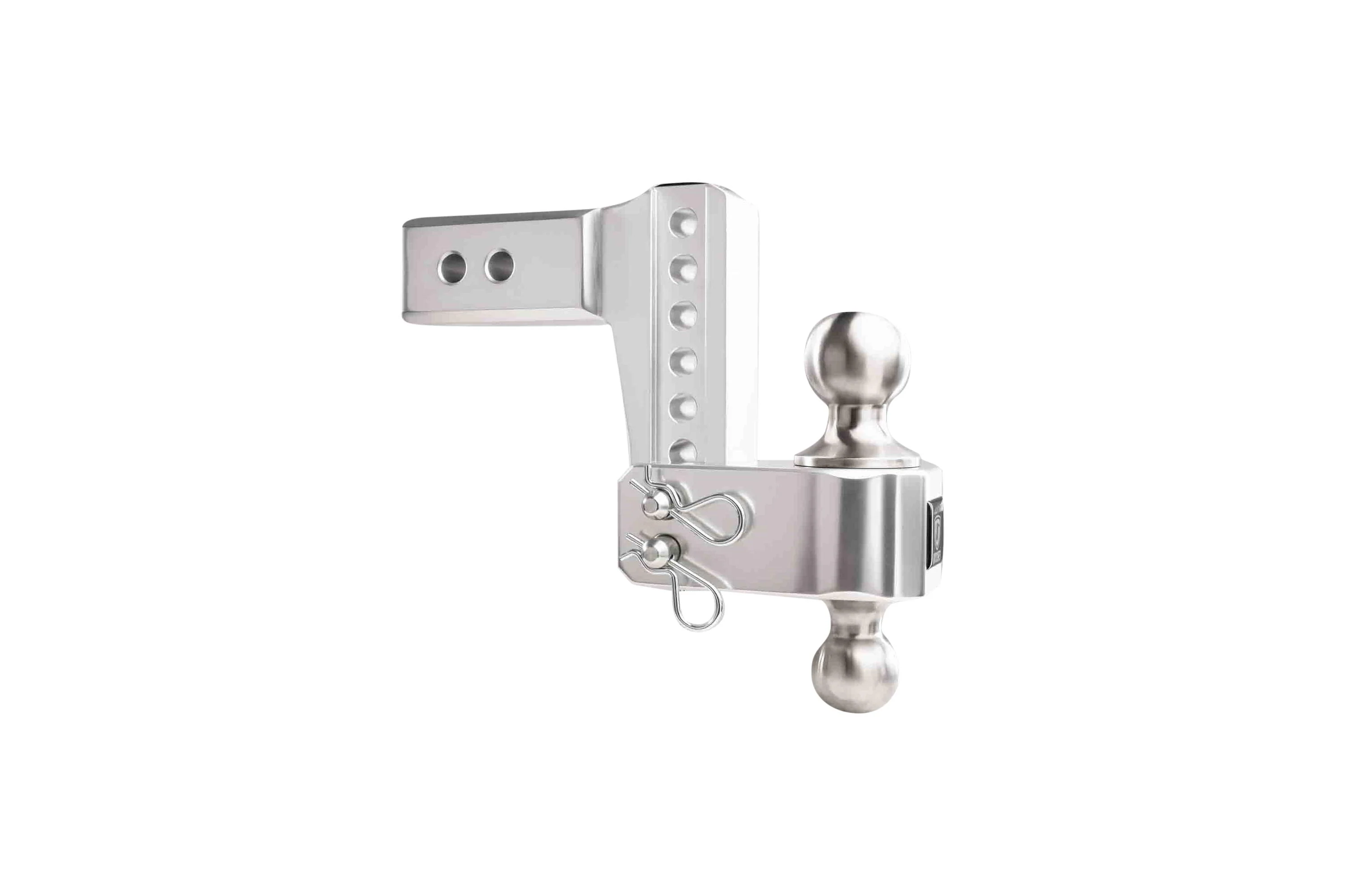 2.5" Aluminum Medium Duty Hitch 4" Drop/Rise w/ Stainless Steel Dual Ball - Image 33