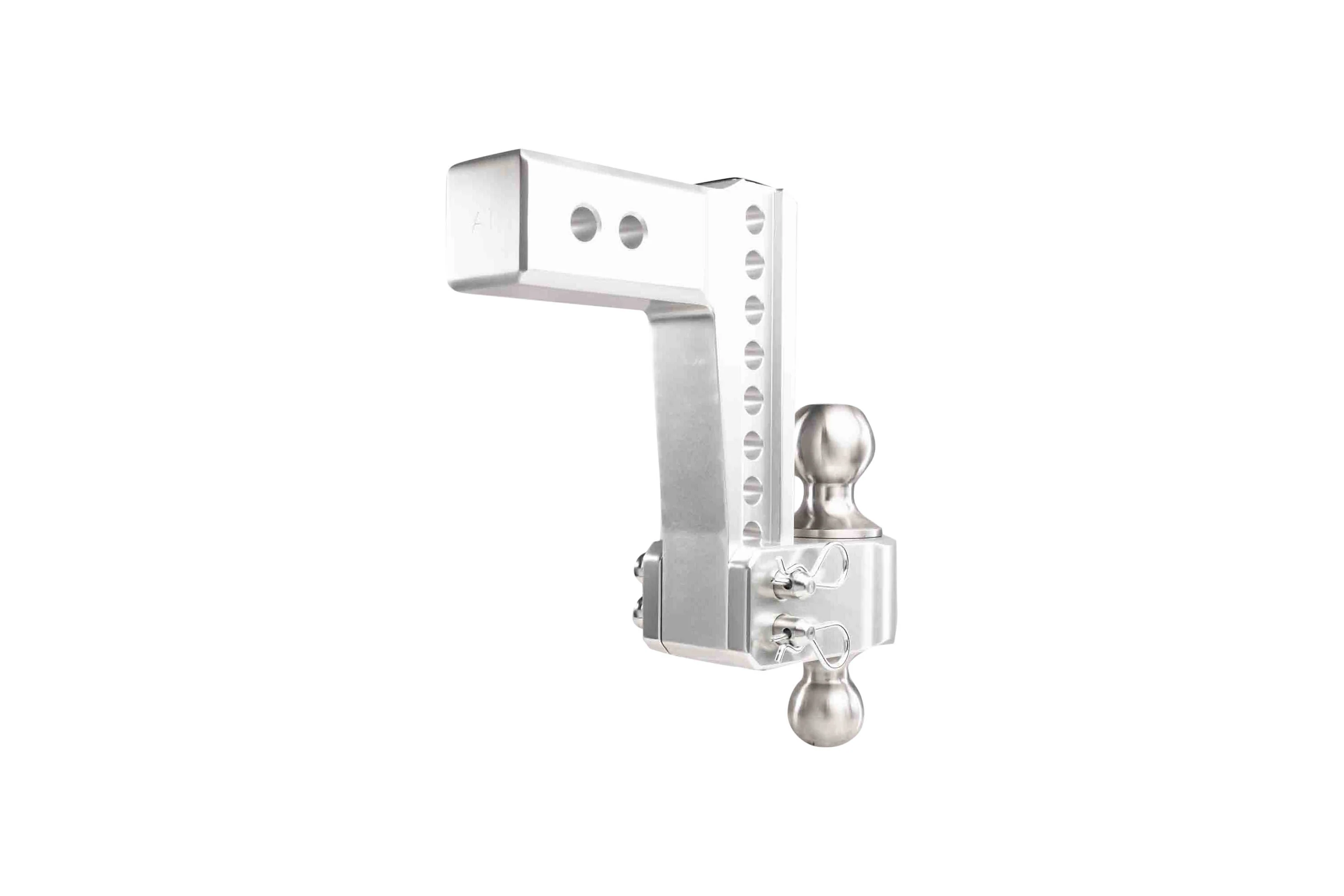 2.5" Aluminum Medium Duty Hitch 6" Drop/Rise w/ Stainless Steel Dual Ball - Image 27