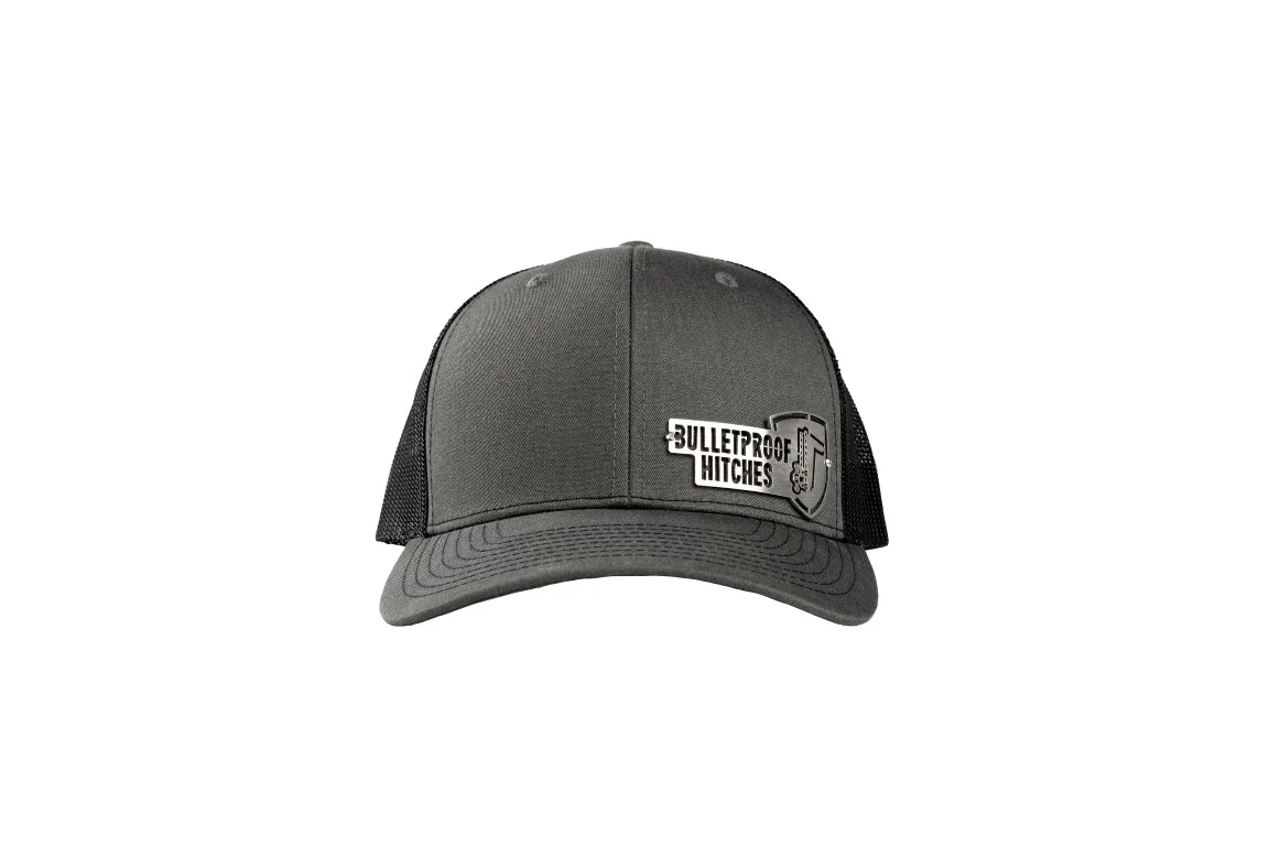 BulletProof Hitches Metal Logo Trucker Hat - GREY - ON BACKORDER - Image 4